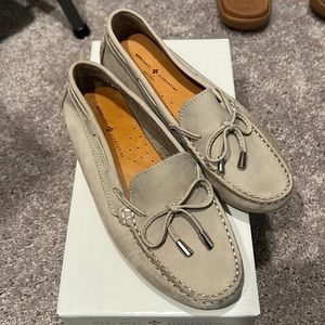 Mercanti Fiorentini Women’s String Tie Moccasin Grey Size 7M